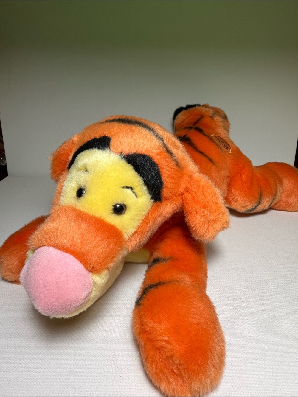 Walt Disney Store Exclusive Tigger 15 INCH Plush Authentic -‎ In Lying Position